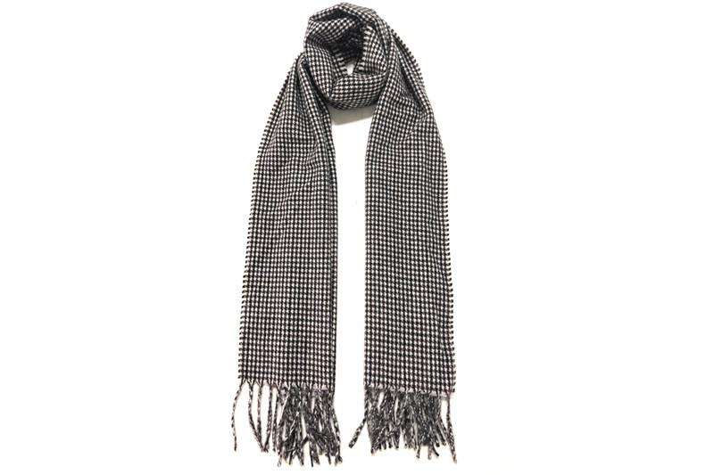 EXSC21002  Grey Polyester Pure Woven Scarf