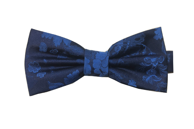 EXBOT21005 Navy and Blue Jacqaurd Fashion Classical Bow Tie