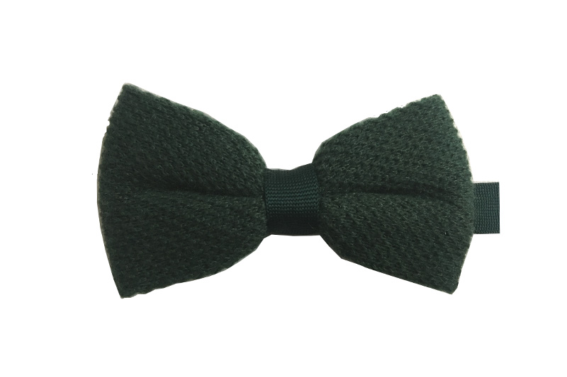 EXBOT21007 Green Acrylic Knit Classical Bow Tie