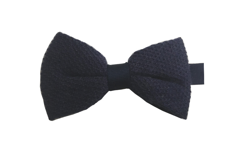 EXBOT21008 Black Acrylic Knit Classical Bow Tie