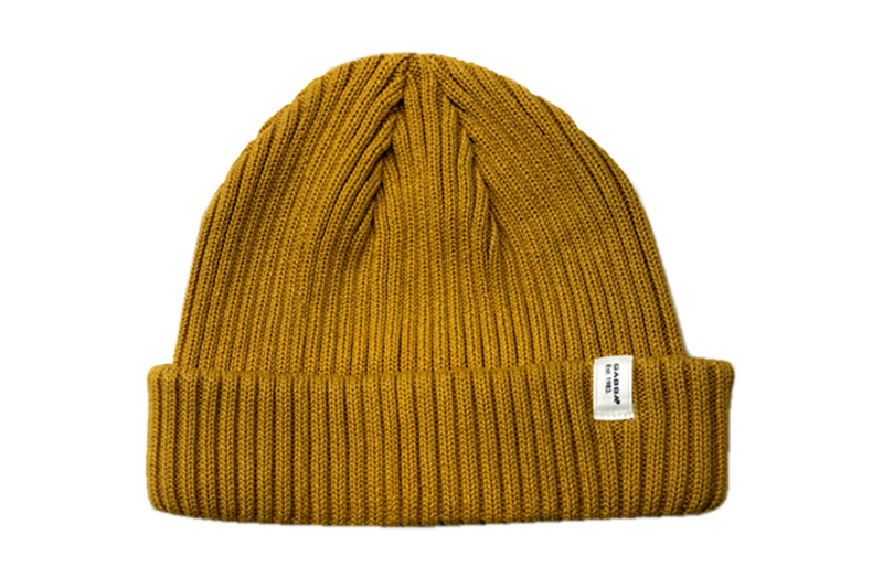 EXKH21002 Mustard Cotton Double Cuff Fashion Hat