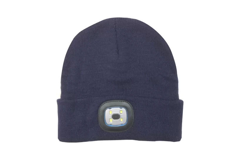 EXBE2300LED Navy Acylic LED Knit Hat