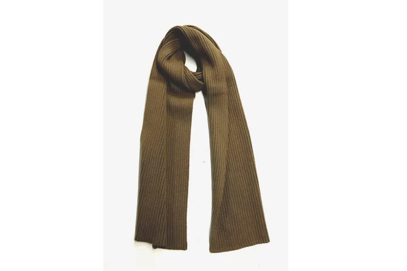 EXSC21001 Khaki Cotton Business Knit Scarf 