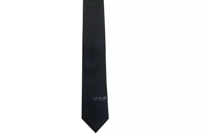 EXTIE21020  Black Polyester Classical  Necktie