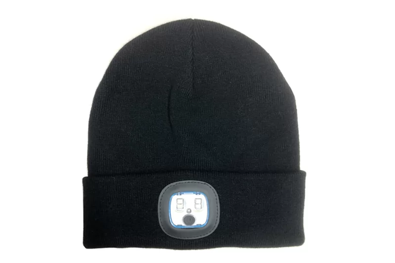 EXBE2301LED Black Acylic LED Knit Hat