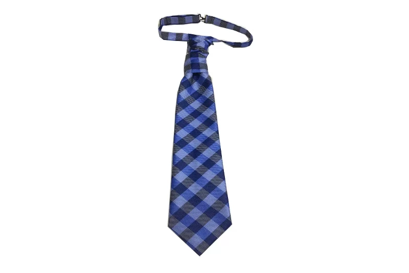 EXASCOT21003 Blue Polyester Classical Ceremony Tie