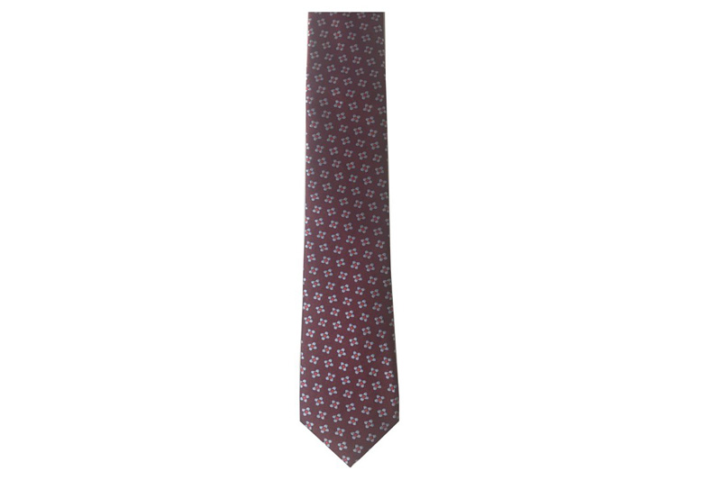 EXTIE21011 Wine Polyester Jacqaurd  Fashion Wedding Tie